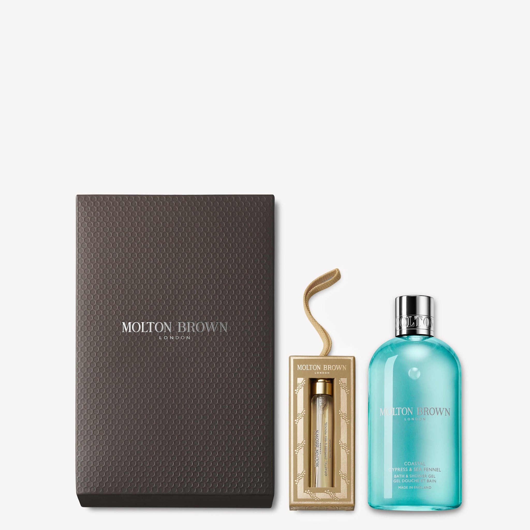 Coastal Cypress & Sea Fennel Gel Doccia & Fragrance Bauble Gift Set